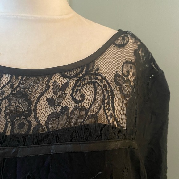 Sundance Nadine Drop Waist Lace Eyelet Midi Shift dress - Picture 10 of 12